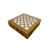 Masaüstü oyun dəsti 4in1 şahmat, domino, poker, zər 00454, 24x24x7 sm, polimer, qəhvəyi/ağ