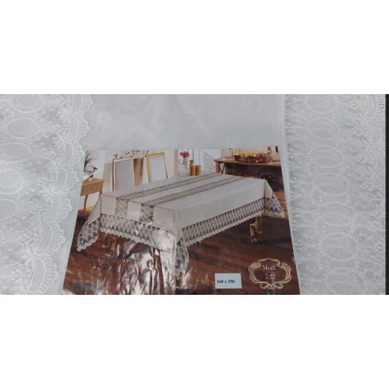 Скатерть MiraNova FS-165, велюр, 160x350 см