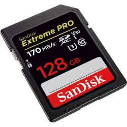 Карта памяти Sandisk 128GB SDXC class 10 UHS-I U3 Extreme Pro