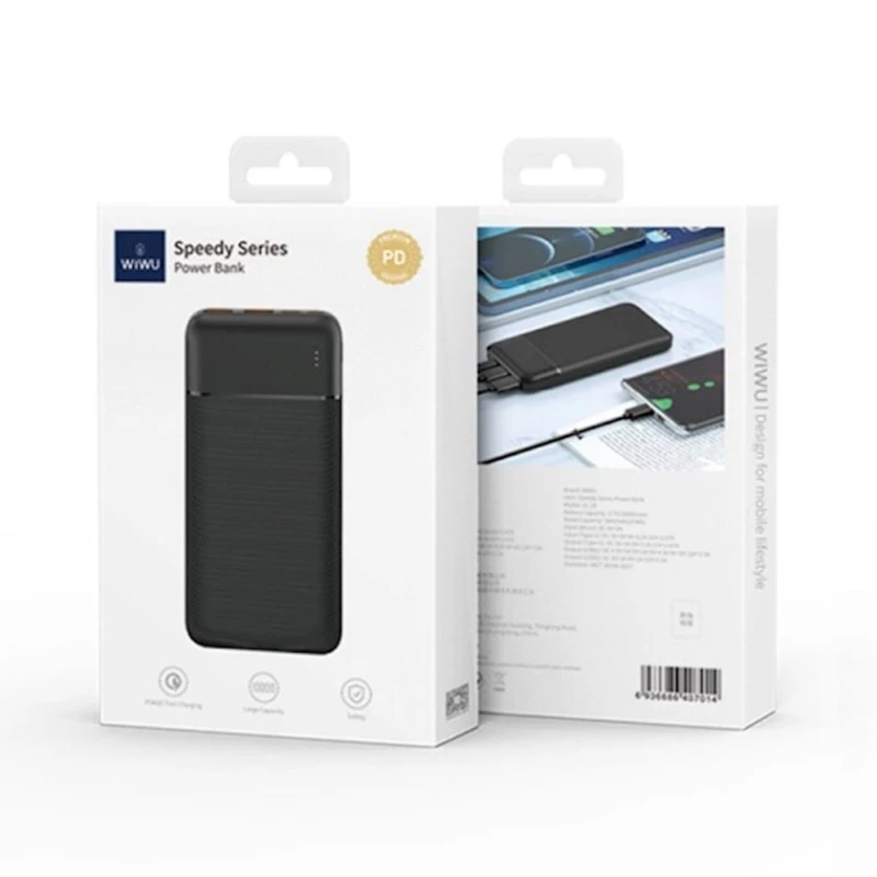 Внешний аккумулятор Wiwu JC-19 10000 mAh Black