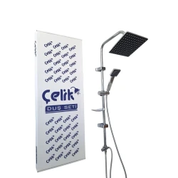 Душевой гарнитур Çelik 0558, нержавеющая сталь, хром Душевой гарнитур Çelik 0558, нержавеющая сталь, хром