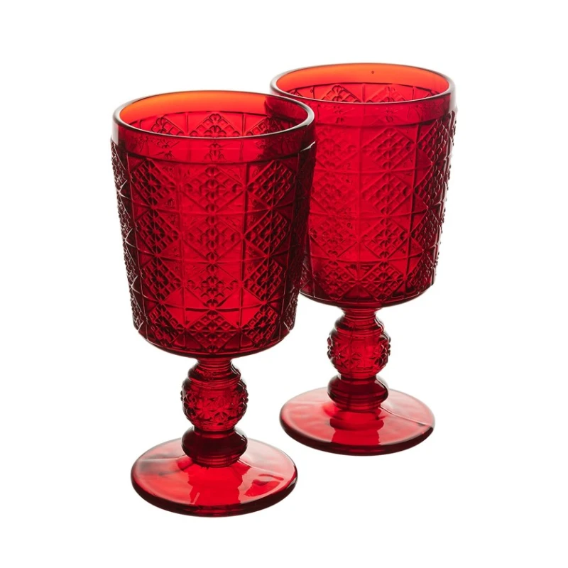 Набор бокалов для вина Gipfel Vinsanto 51526, 2 шт, 320 мл, стекло, красный