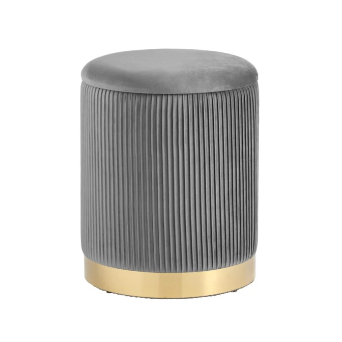 Пуфик 66, ткань, серый, 40x35x35 см Пуфик 66, ткань, серый, 40x35x35 см