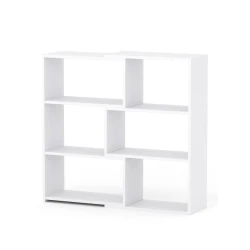 Стеллаж 3563_StellajTransWhite, 87.8x93.2x25 см, ЛДСП, белый