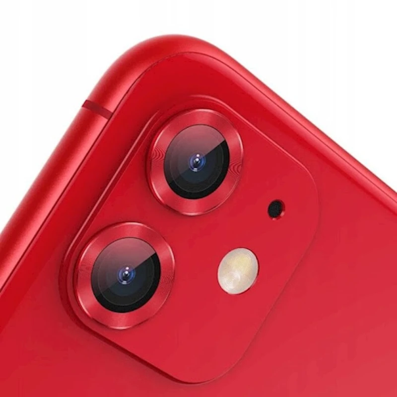 Qoruyucu kamera şüşələri Baseus Alloy Protection Ring iPhone 11 üçün (SGAPIPH61S-AJT09) Red