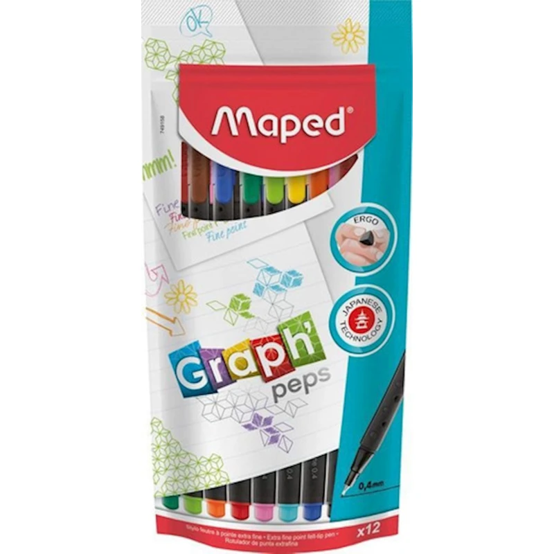 Набор ручек Maped Graph'Peps, 12шт