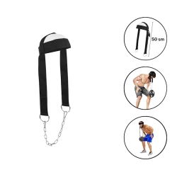 Тяга для тренировки шеи Colloseum 1027, 50 см, полиэстер/железо