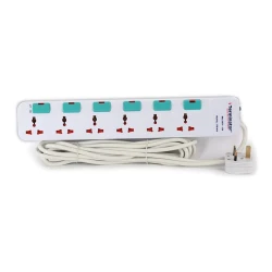 Şəbəkə filtri Terminator TPB 816 3 m, 6-rozetkalı White