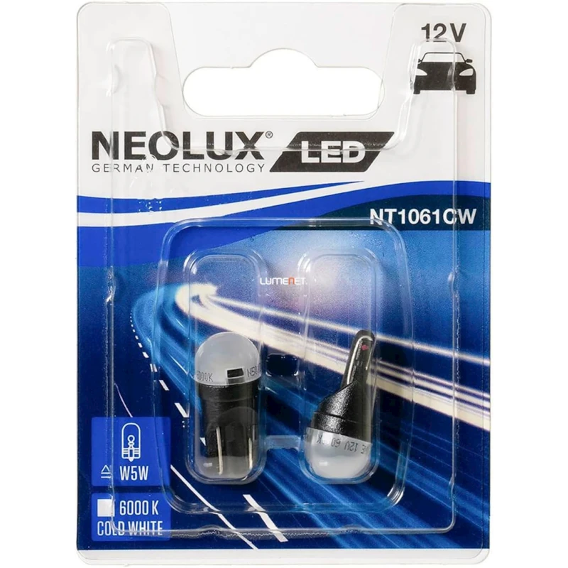 Светодиодная лампа для автомобиля Neolux Led W5W, 12 V (Nt1061cw)