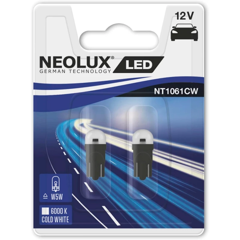 Светодиодная лампа для автомобиля Neolux Led W5W, 12 V (Nt1061cw)