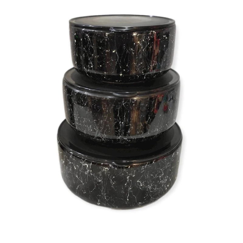 Контейнеры для хранения продуктов Antik Home 12×6 см,14×7 см, 16×8 см, керамика, черный Контейнеры для хранения продуктов Antik Home 12×6 см,14×7 см, 16×8 см, керамика, черный