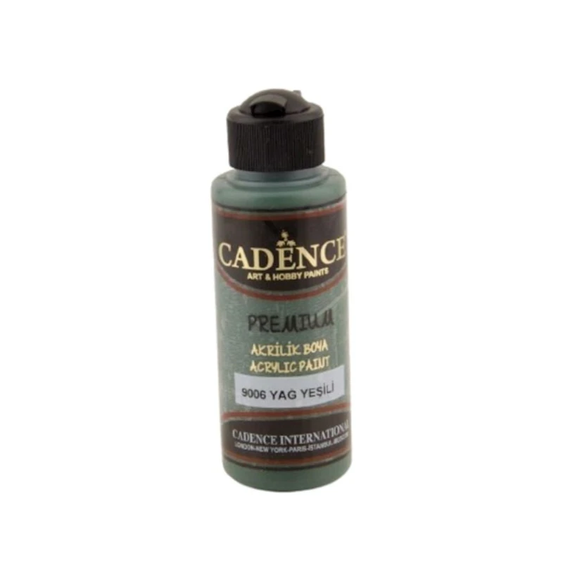 Декоративная акриловая краска Cadence Premium Acrylic Paint 9006 Oil Green, 120 мл