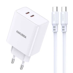 Şəbəkə enerji toplama cihazı KSC-929 PANGKE PD20W Dual Port Reverse Fast Charge Charger Set (EU), Type-C to Lightning Şəbəkə enerji toplama cihazı KSC-929 PANGKE PD20W Dual Port Reverse Fast Charge Charger Set (EU), Type-C to Lightning