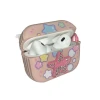 Чехол для Airpods Pro, розовый, со звездами
