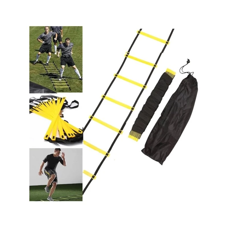 Тренировочная лестница Avec, пластик, 10 м, желтый/черный Тренировочная лестница Avec, пластик, 10 м, желтый/черный