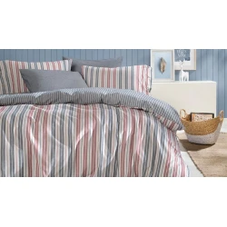Комплект постельного белья Yataş Romina пододеяльник 200x220, простыня 240x260, наволочки 50x70, двуспальный, разноцветный