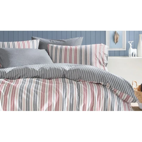 Комплект постельного белья Yataş Romina пододеяльник 200x220, простыня 240x260, наволочки 50x70, двуспальный, разноцветный