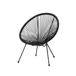 Лаунж стул JYSK Ubberup 72x80x83 см, черный Лаунж стул JYSK Ubberup 72x80x83 см, черный