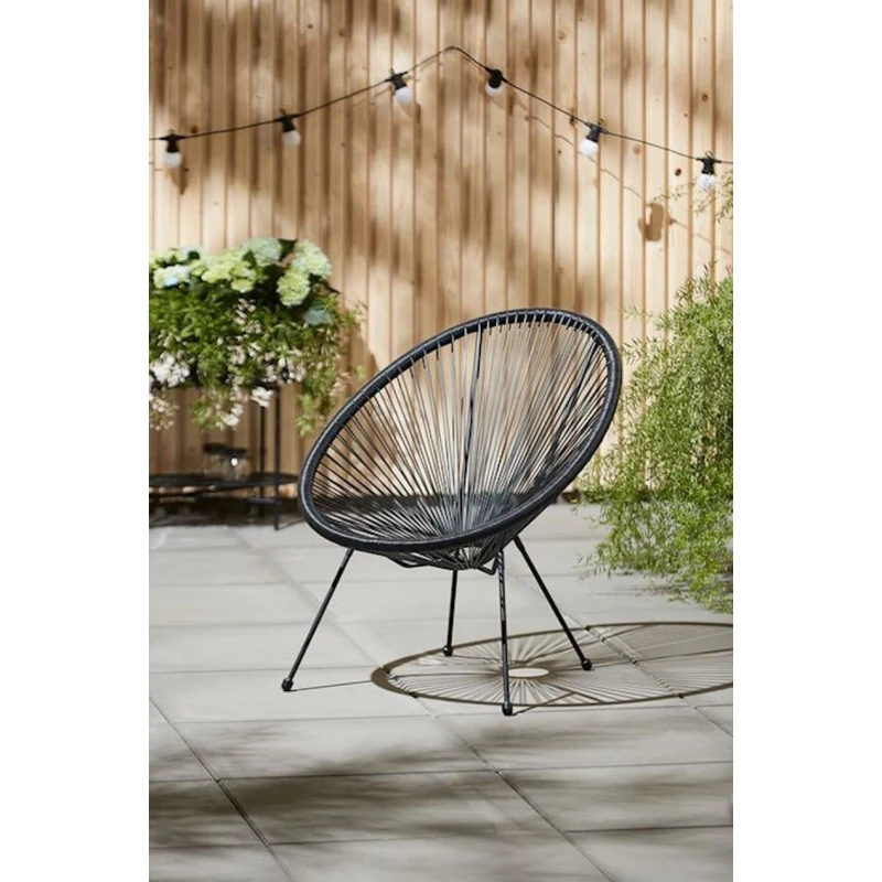 Лаунж стул JYSK Ubberup 72x80x83 см, черный Лаунж стул JYSK Ubberup 72x80x83 см, черный