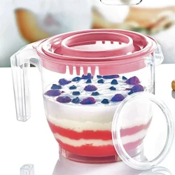 Миска для миксера NH_AQ897, пластик, прозрачная, 2200 мл Миска для миксера NH_AQ897, пластик, прозрачная, 2200 мл