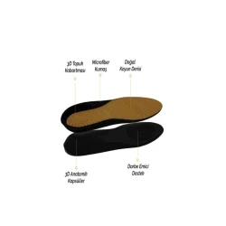 Стельки для обуви Tabanex Premium Leather Comfort, размер 43-44