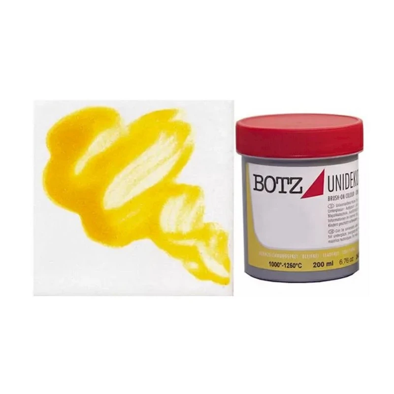 Краска для керамики Botz Unidekor 4001, желтый, 200 мл