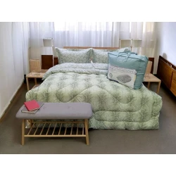 Yorğan La Perla 090, birnəfərlik, təbii bambuk, rəngbərəng, 155х215 sm