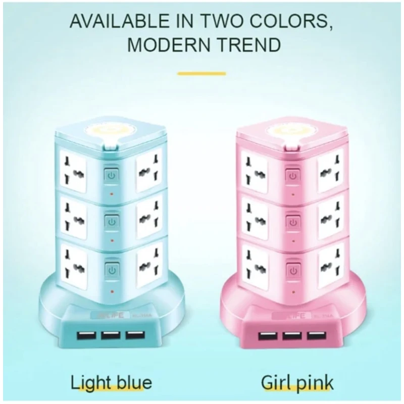 Электрический удлинитель Relife RL 314 a 12 портов в 1