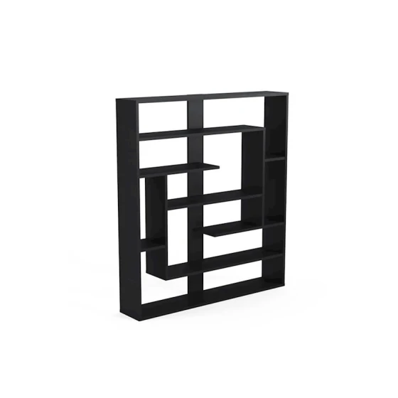 Стеллаж Letta ЛДСП, черный, 132х20х124 см Стеллаж Letta ЛДСП, черный, 132х20х124 см