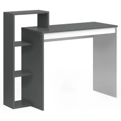 Компьютерный стол Art_Komp_Masası 42, белый/антрацит, 90x100x40 см