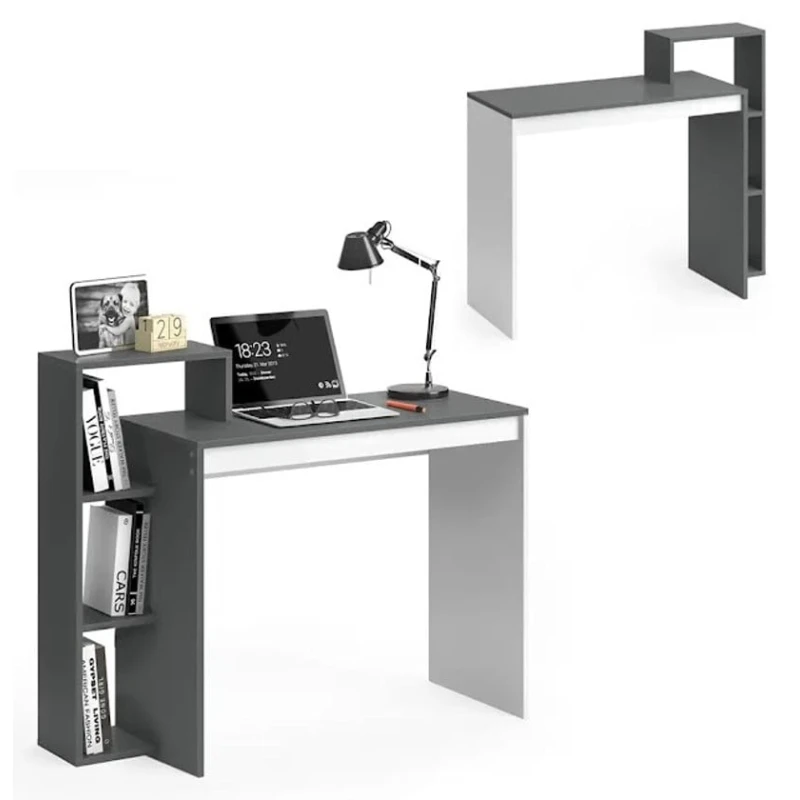 Компьютерный стол Art_Komp_Masası 42, белый/антрацит, 90x100x40 см