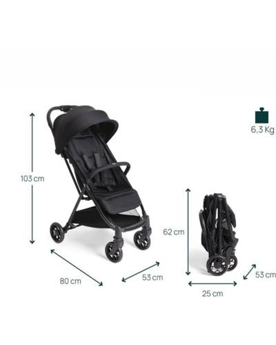 Uşaq arabası Chicco Urbino, qara