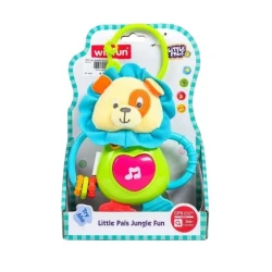 Погремушка Winfun Caesar The Lion Jungle Fun, разноцветная - 00-00042544