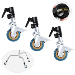 Колеса для стойки C stand L- 554, серебристый