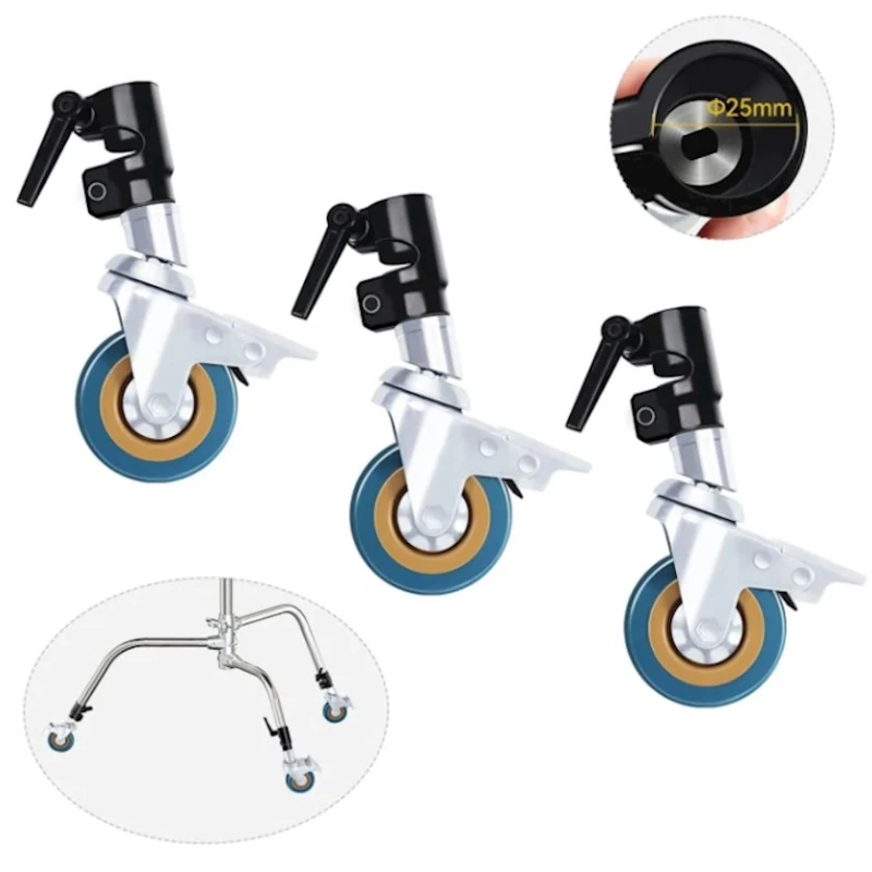 Колеса для стойки C stand L- 554, серебристый