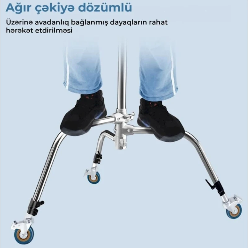 Колеса для стойки C stand L- 554, серебристый