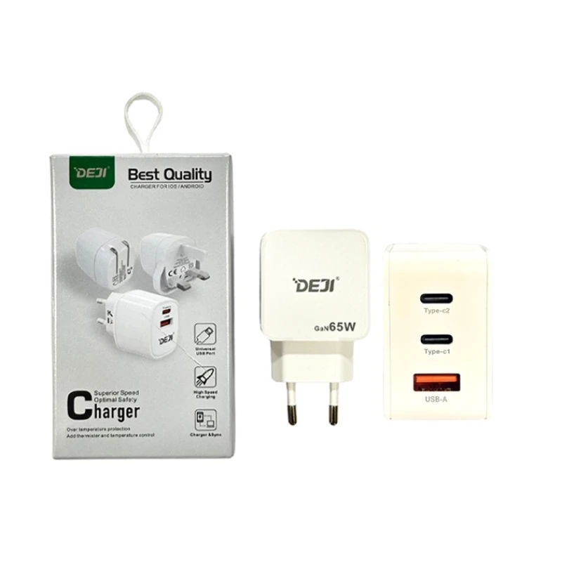 Сетевое зарядное устройство DEJI A91 65 W, Белый Сетевое зарядное устройство DEJI A91 65 W, Белый