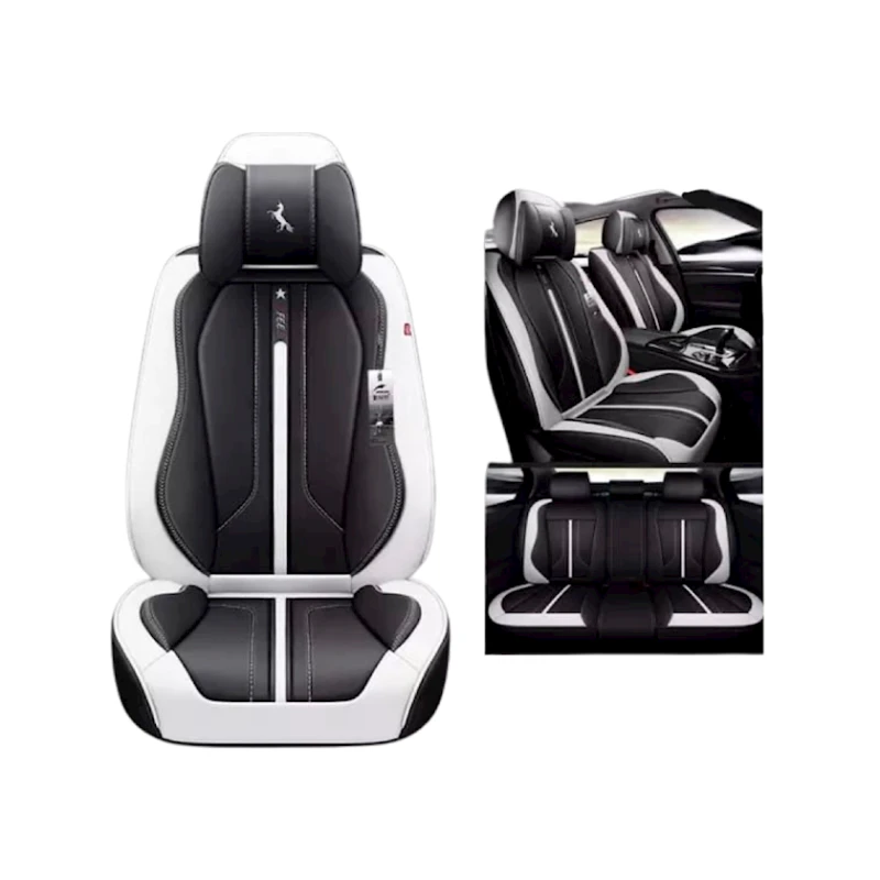 Oturacaq üçün çexol Deluxe Boss Ferrari Series Black/White