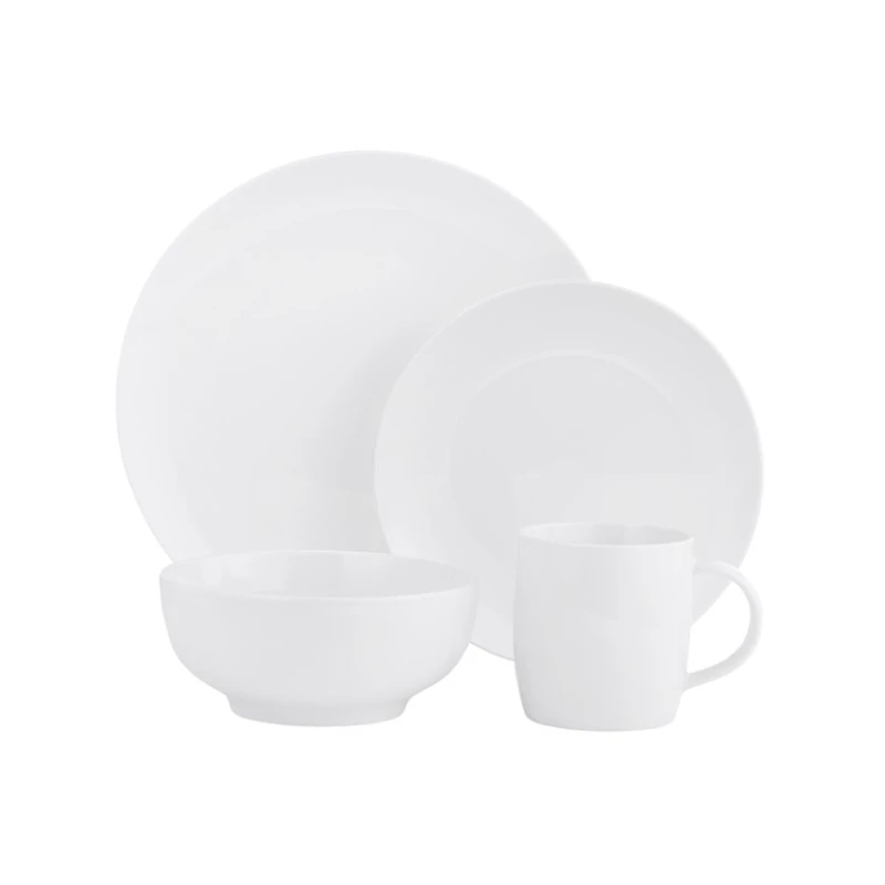 Столовый сервиз Gipfel Blanche 51038 16 предметов, 27x20x15 см, 350 мл, фарфор, белый