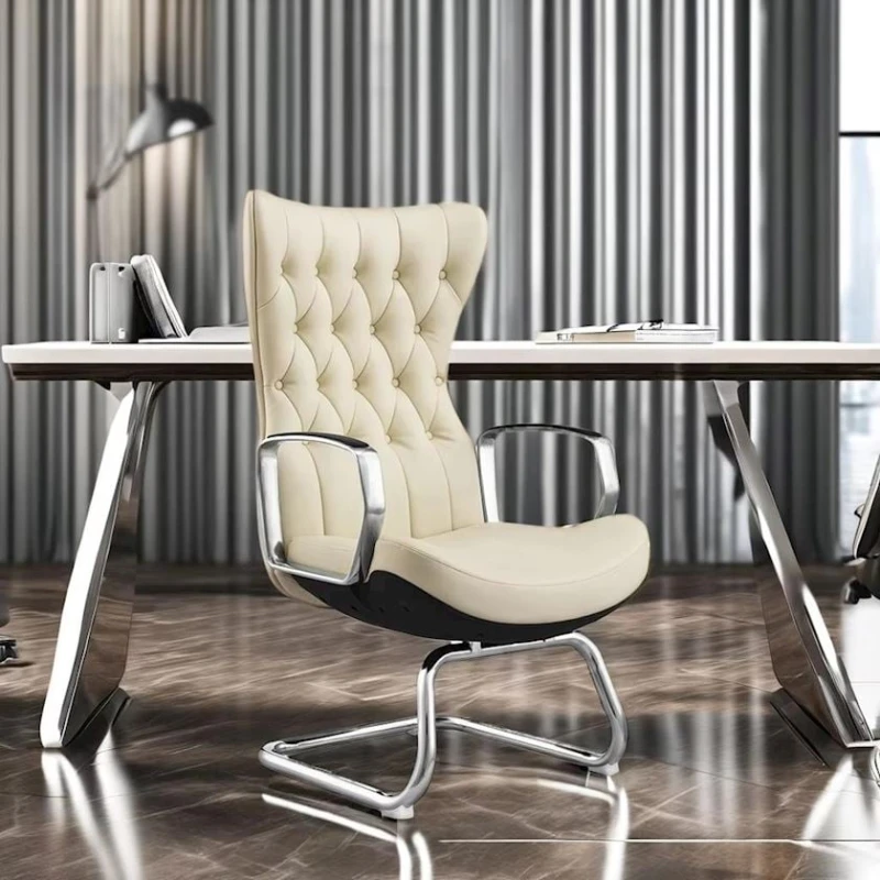 Кресло офисное AH602-2, 165x60 см, бежевое