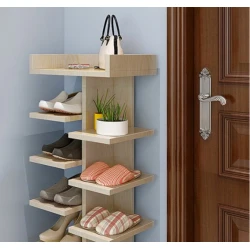 Тумба для обуви Art Mebel 75, ламинат, бежевая, 110x60x30 см