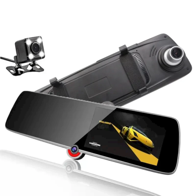 Videoqeydiyyatçı YKM Car DVR Double Sided Triple Dash Cam, Black Videoqeydiyyatçı YKM Car DVR Double Sided Triple Dash Cam, Black