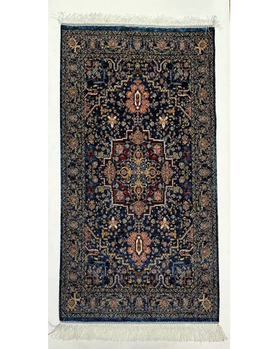 Xalça Natural Halı Nth_İYN01DB, ipək/yun, 150x80 sm, rəngbərəng