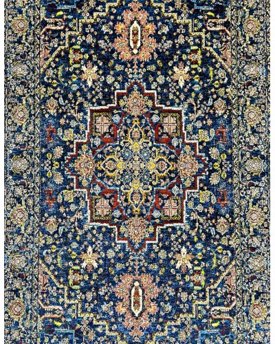 Xalça Natural Halı Nth_İYN01DB, ipək/yun, 150x80 sm, rəngbərəng