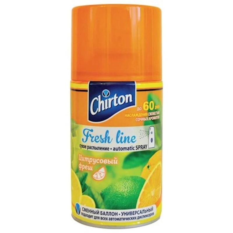 Dəyişdirilən balon Chirton Sitrus freş 250 ml Dəyişdirilən balon Chirton Sitrus freş 250 ml