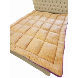 Döşək-topper TZE-604, 160x200 sm, velür/ipək, krem