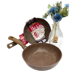 Сковородка Vari SHA-00004762, гранит, коричневая, 26 см