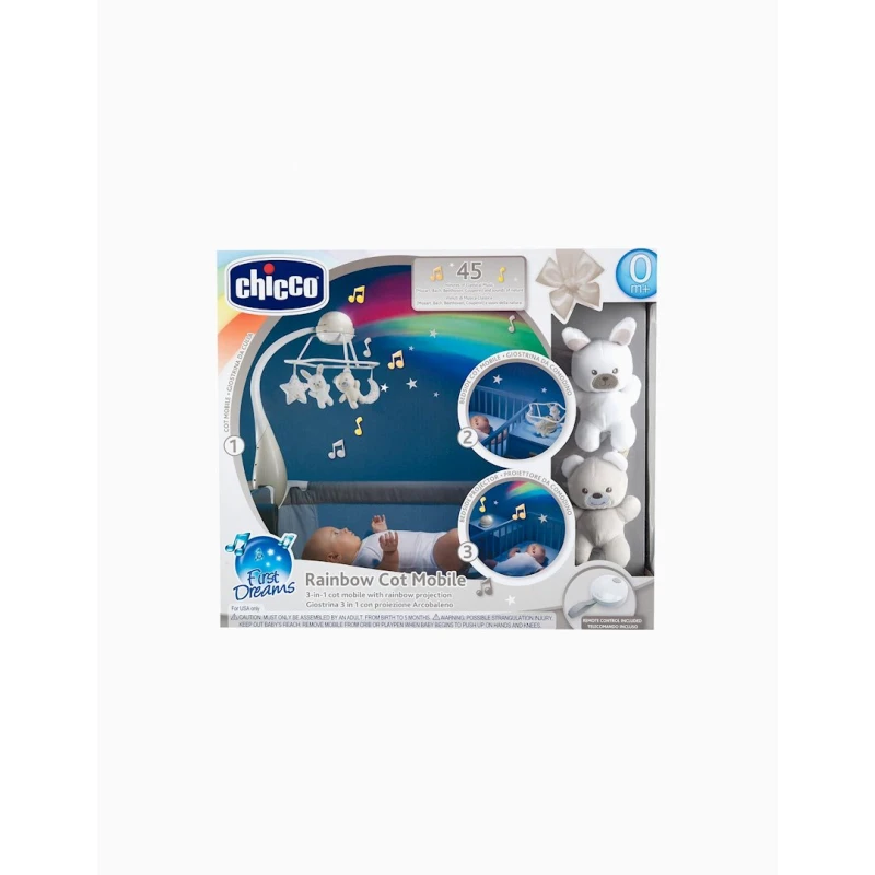 Детский мобиль Chicco Rainbow Cot Mobile, бежевый