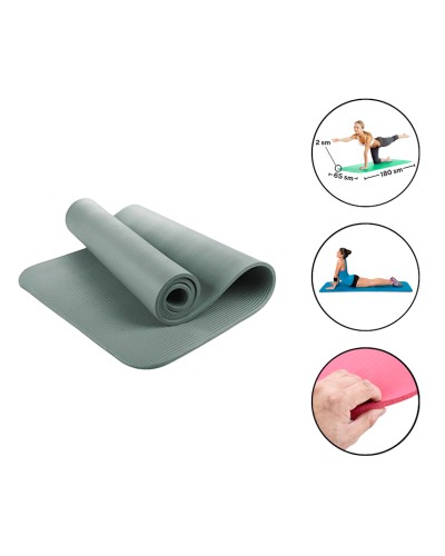 Yoqa üçün mat Gymnic 2244, 2 sm, boz