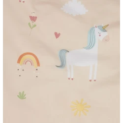 Комплект детского постельного белья JYSK Steffi, пододеяльник 100x140 см, наволочка 40х60 см, разноцветный Комплект детского постельного белья JYSK Steffi, пододеяльник 100x140 см, наволочка 40х60 см, разноцветный